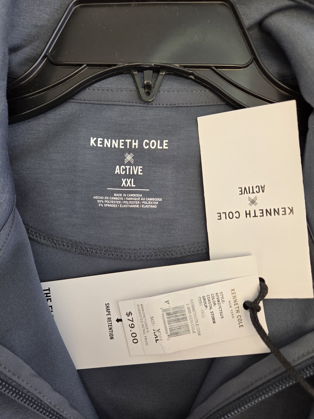 Kenneth Cole Active Men's Performance Jacket in Slate Blue